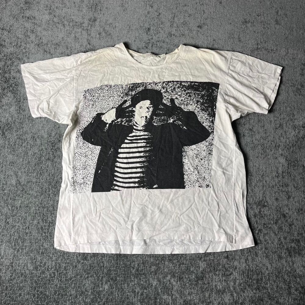 Unbranded Men's White and Cream T-shirt